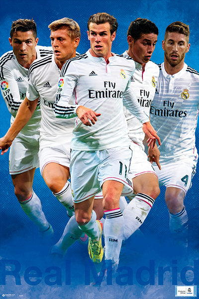 Real Madrid Star Players Montage 14/15 Maxi Poster
