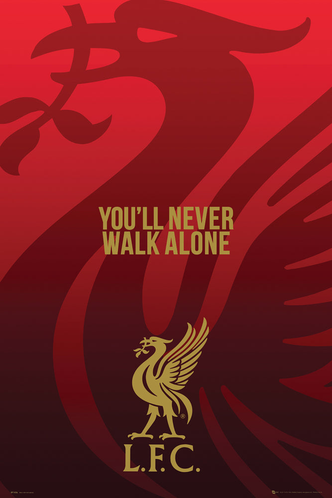 Liverpool FC You'll Never Walk Alone Liverbird Maxi Poster