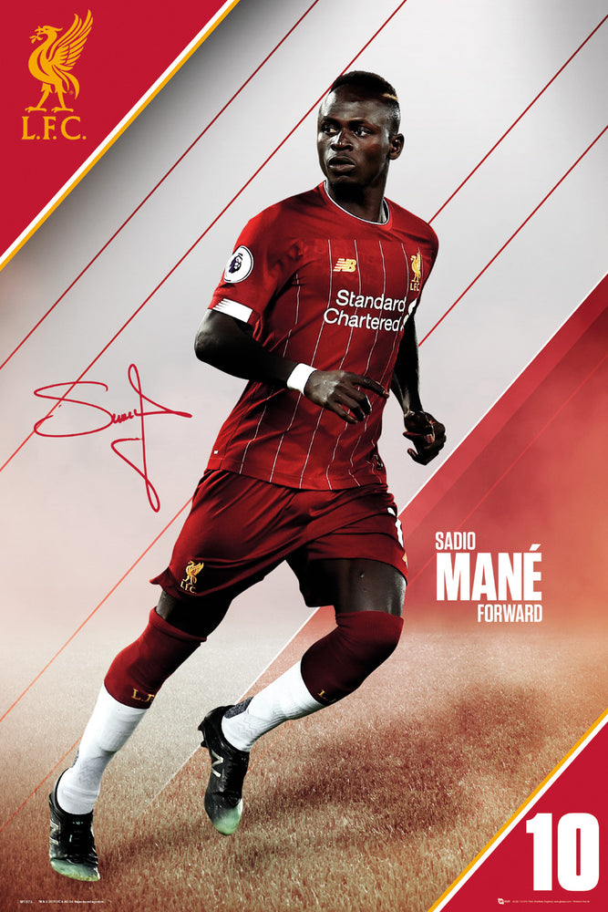 Liverpool FC Sadio Mane 19/20 Maxi Poster