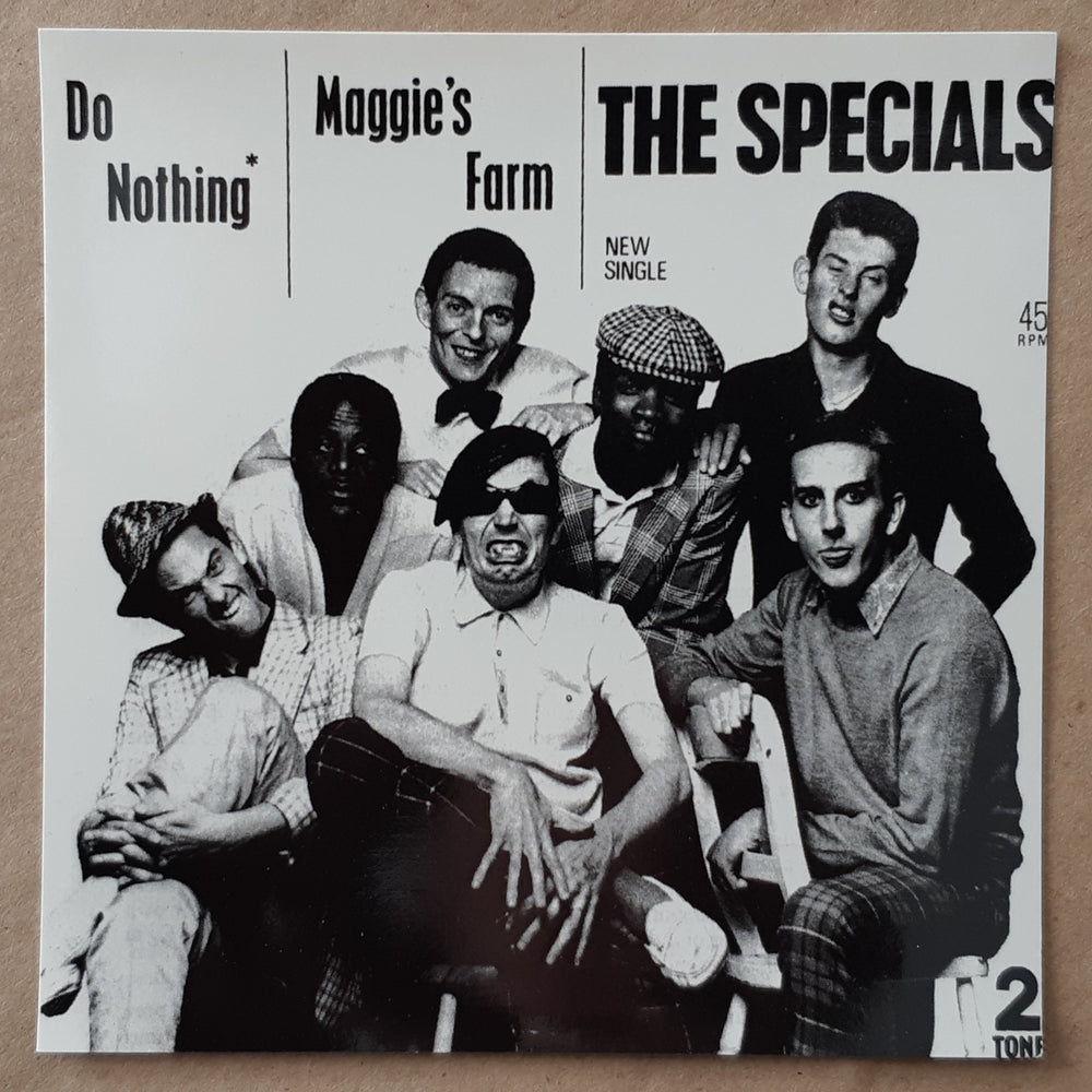 The Specials Do Nothing Single 10cm Square Vinyl Sticker