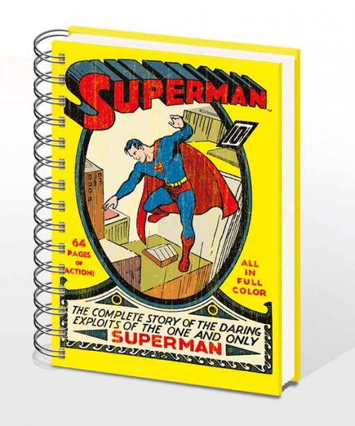 Superman No 1 Comic Cover A5 Wiro Notebook