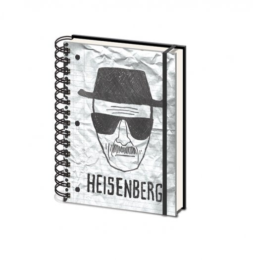 Breaking Bad Heisenberg Elasticated A5 Wiro Notebook