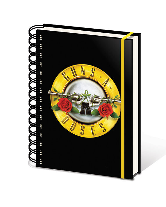 Guns N' Roses Logo Elasticated A5 Wiro Notebook