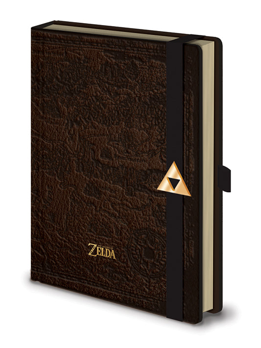The Legend Of Zelda Hyrule Map Elasticated A5 Premium Notebook