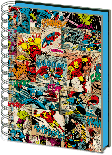 Marvel Comic Panels 3D Cover A5 Wiro Notebook