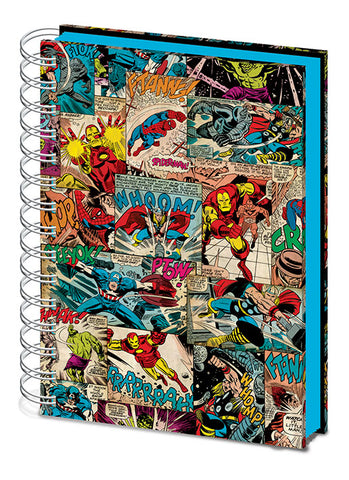 Marvel Comic Panels 3D Cover A5 Wiro Notebook