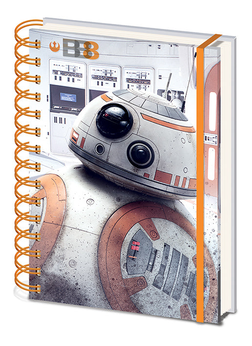 Star Wars The Last Jedi BB-8 Elasticated A5 Wiro Notebook