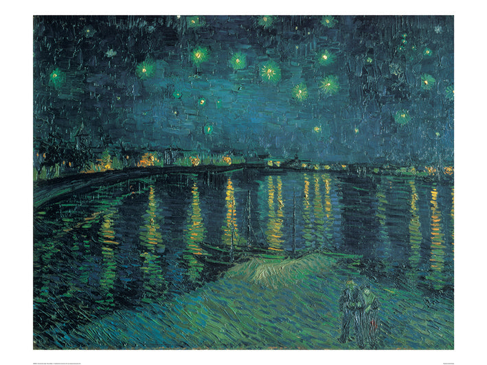 Vincent Van Gogh Starry Night Over The Rhone 1888 60x80cm Art Print