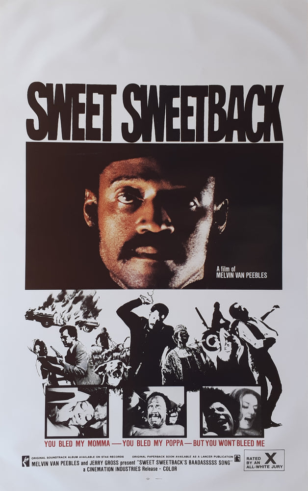Sweet Sweetback's Baadasssss Song 1971 Blaxploitation Film Score Maxi Poster