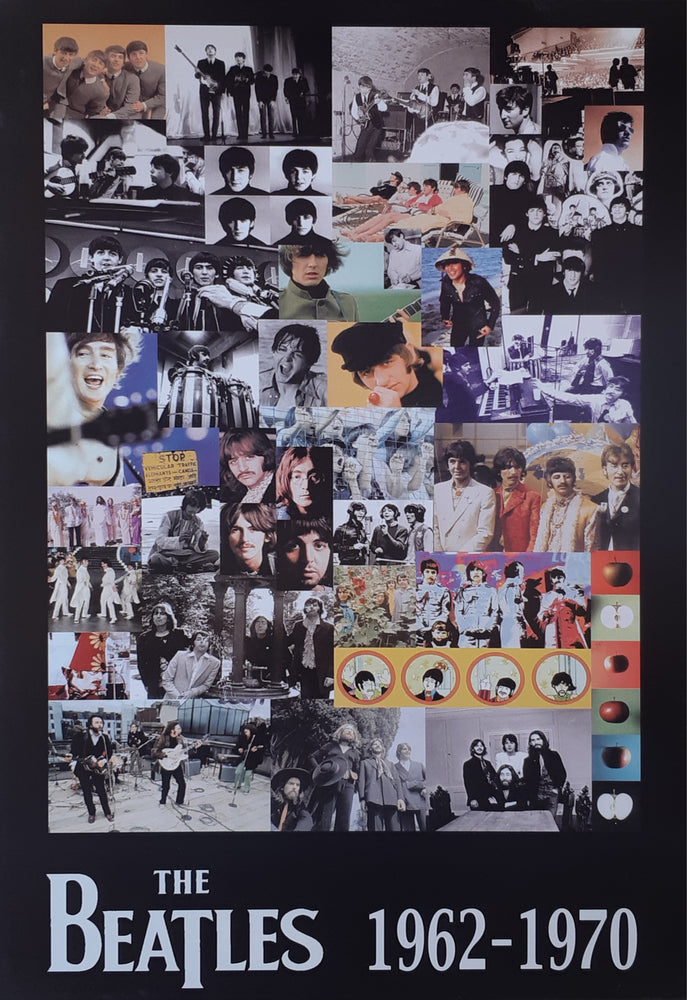The Beatles 1962 - 1970 Montage Maxi Poster Blockmount