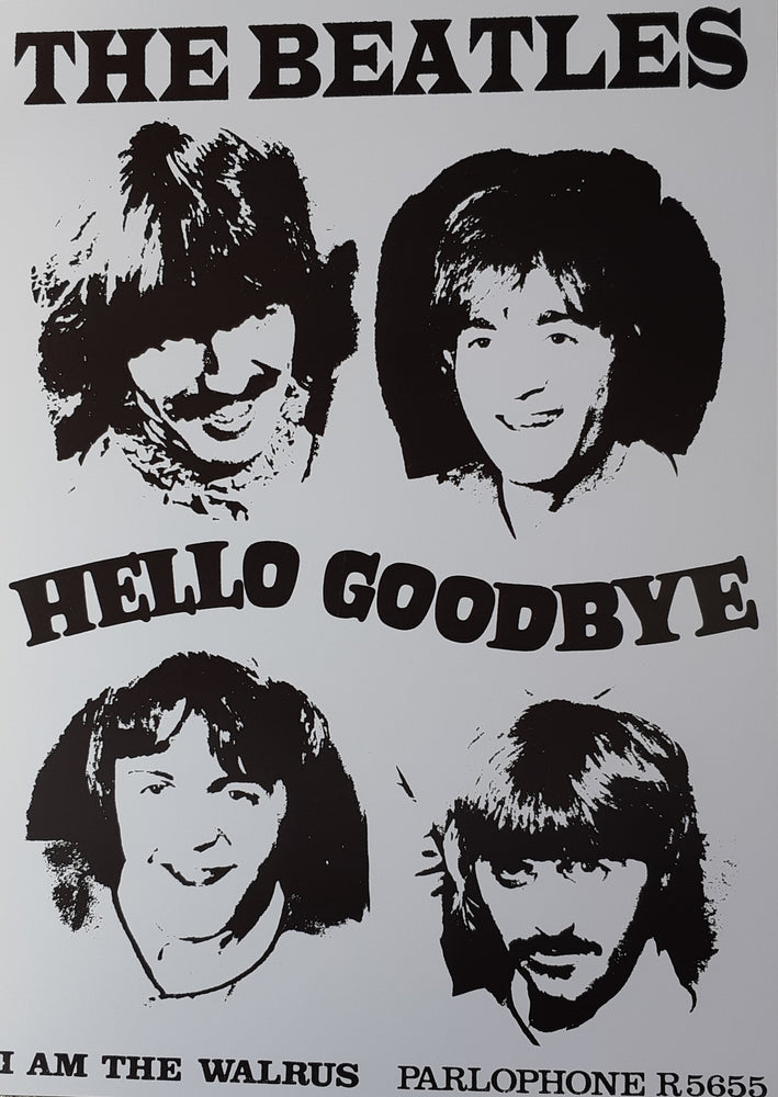The Beatles Hello Goodbye I Am The Walrus Advert Maxi Poster Blockmount
