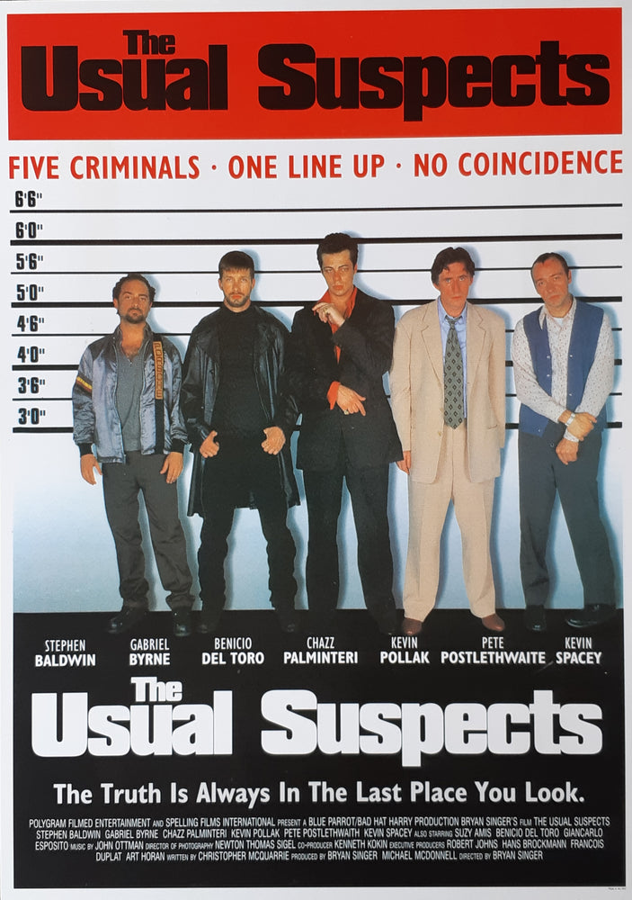 The Usual Suspects Film Score Maxi Poster Blockmount