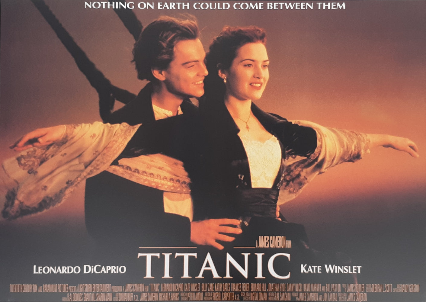 Titanic Movie Jack And Rose Flying Maxi Poster Blockmount