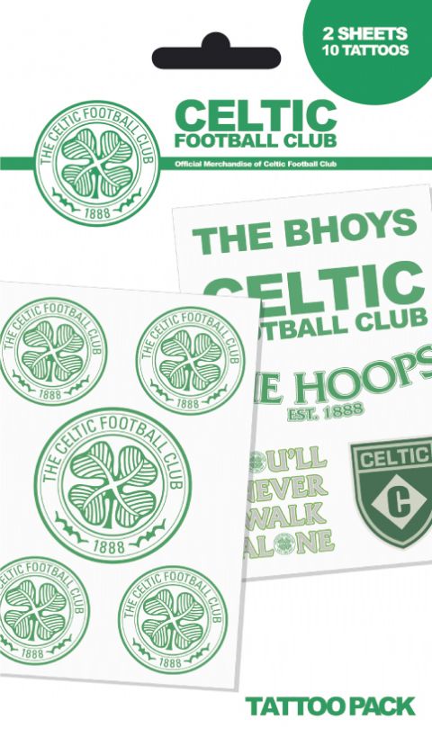 Celtic Football Club Temporary Tattoo Pack