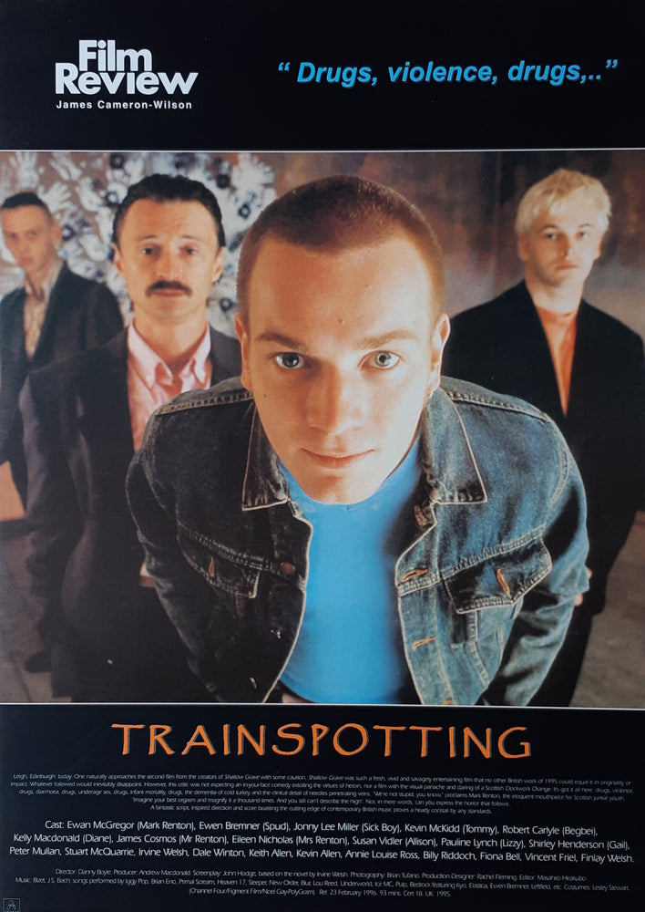 Trainspotting Film Review James Cameron-Wilson Maxi Poster Blockmount