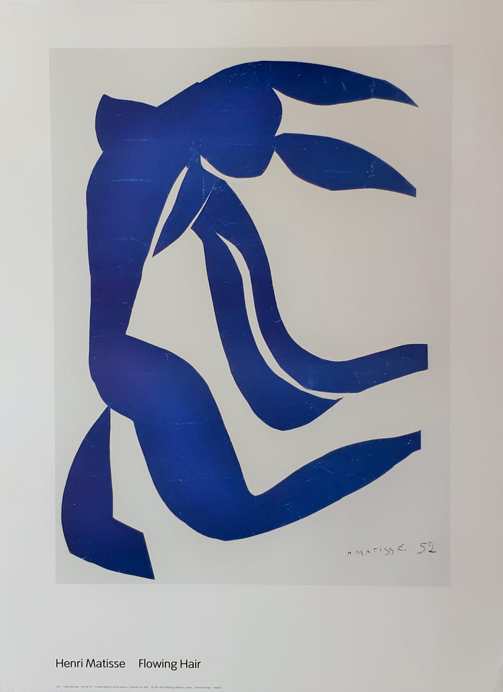 Henri Matisse Flowing Hair 1952 60x80cm Art Print