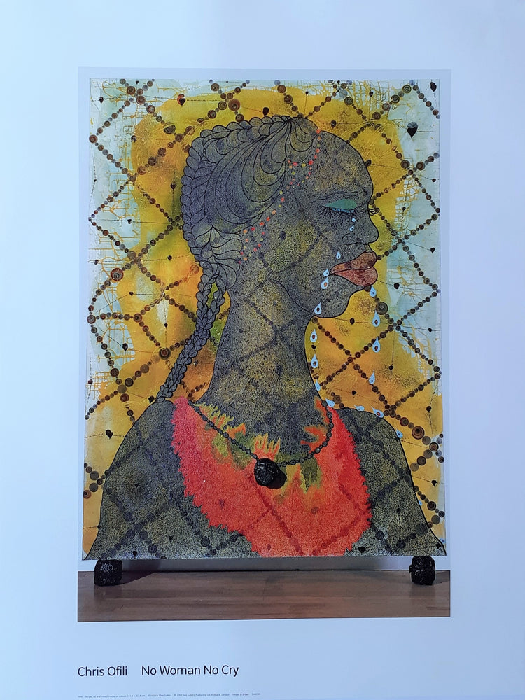 Chris Ofili No Woman No Cry 1998 60x80cm Art Print