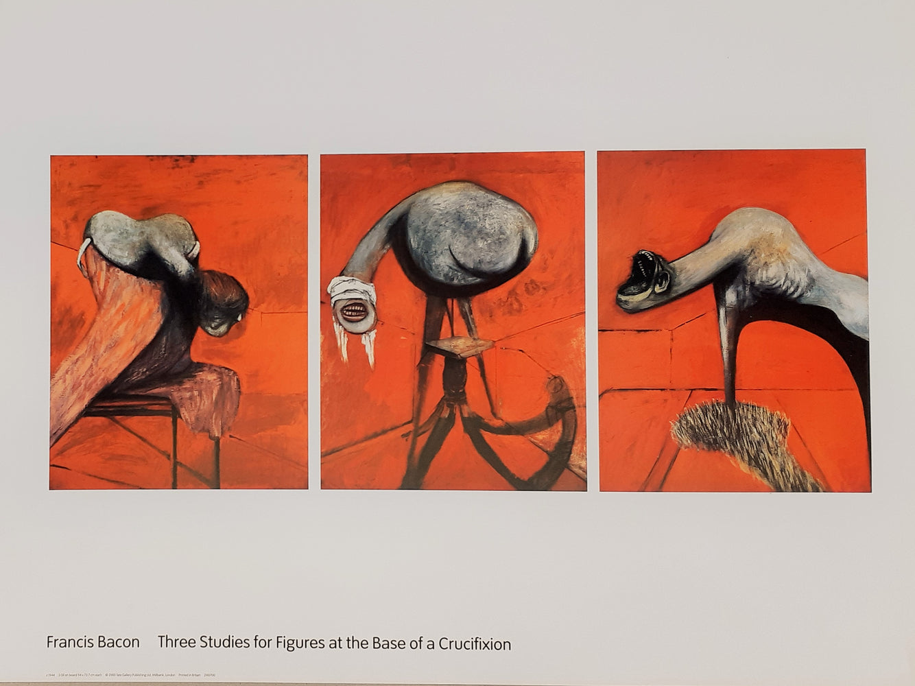 Francis Bacon Three Studies For Figures At The Base Of A Crucifixion 1944 60x80cm Art Print