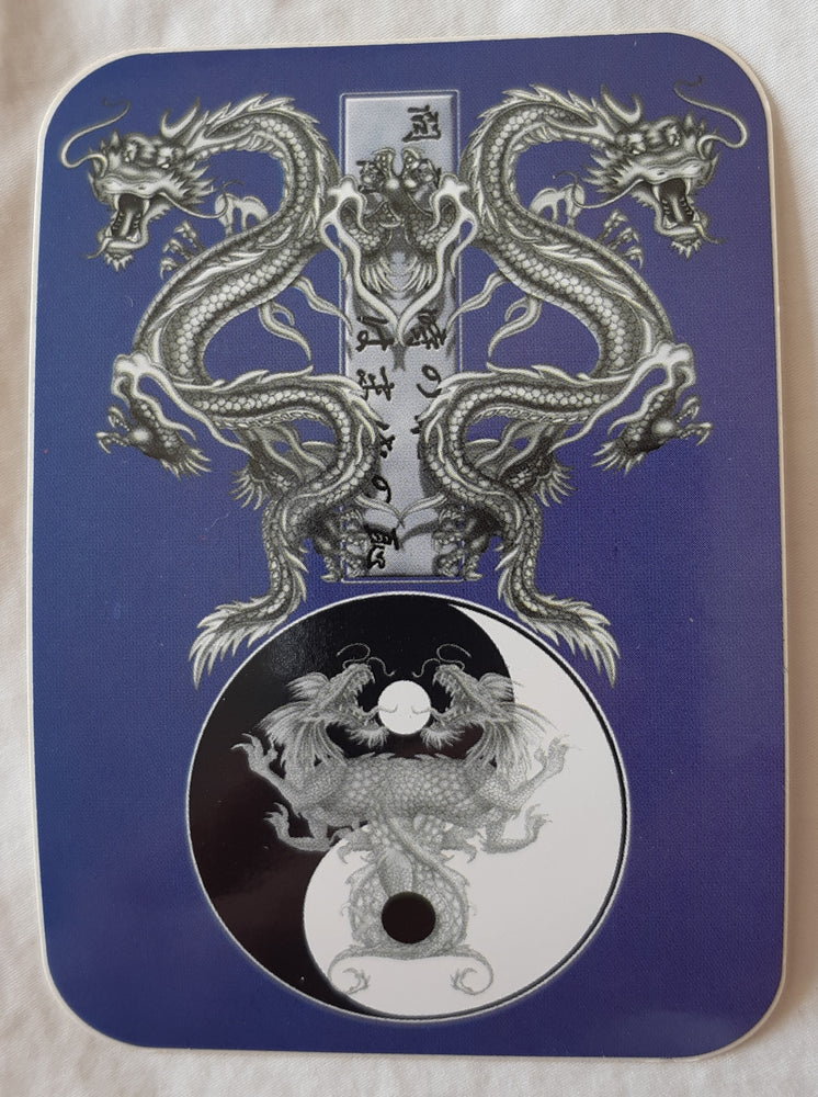 Tao Dragons Yin And Yang Large Vinyl Sticker