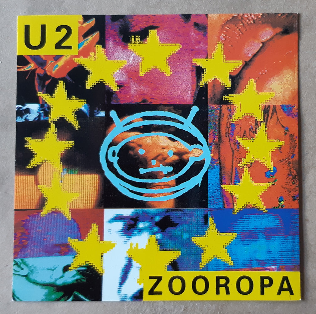 U2 Zooropa 10cm Square Vinyl Sticker