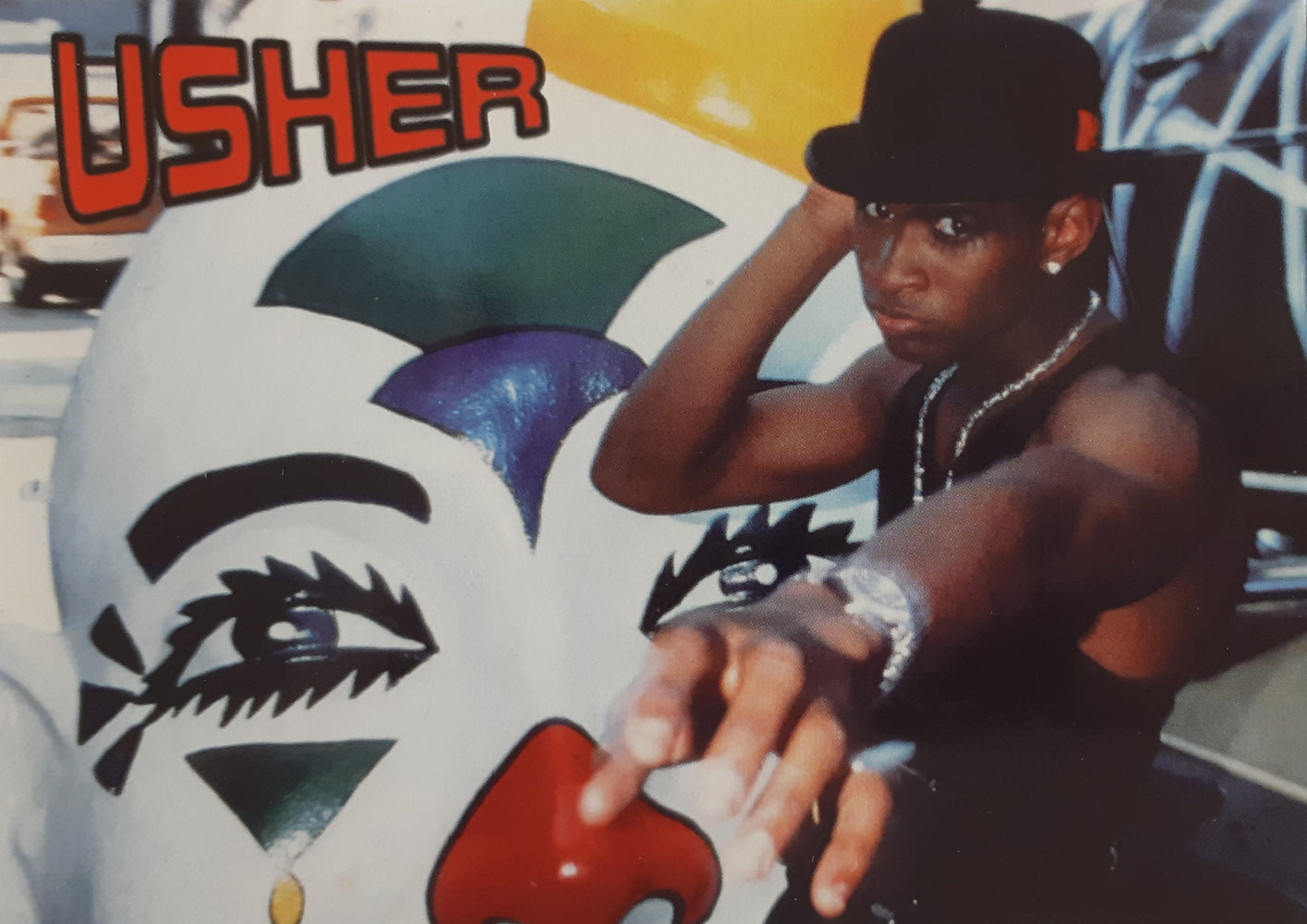 Usher Rise And Fall Clown Postcard