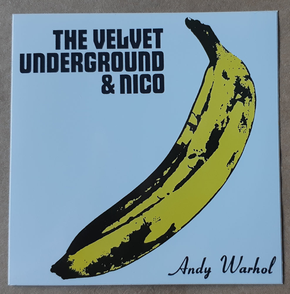 The Velvet Underground & Nico Banana 10cm Square Vinyl Sticker