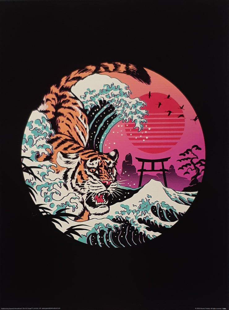 Vincent Trinidad Rad Tiger Wave 30x40cm Art Print