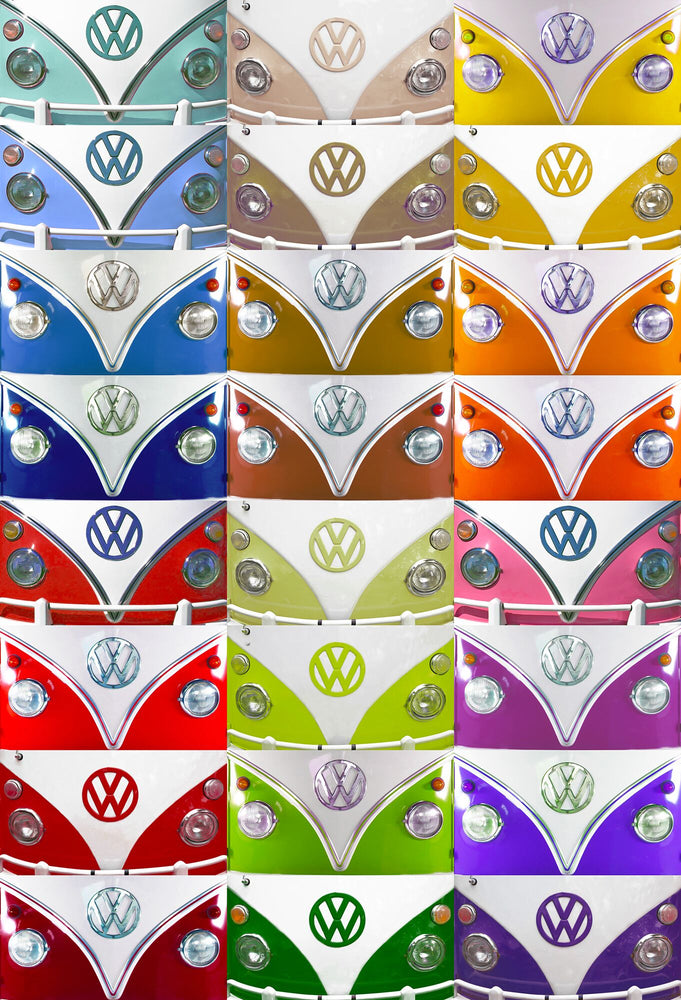 VW Pop Art Colours Montage 1.58m x 2.32m 2 Piece Medium Wallpaper Wall Mural