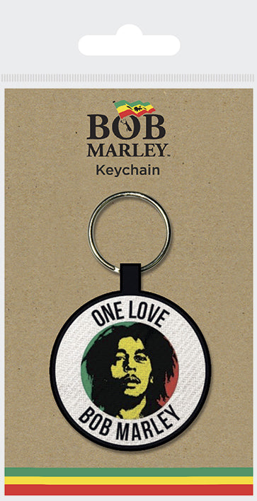 Bob Marley One Love Woven Keychain