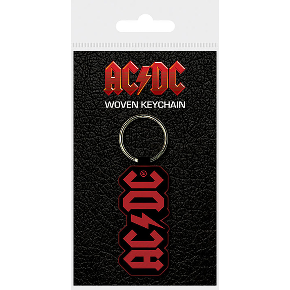 AC/DC Logo Woven Keychain