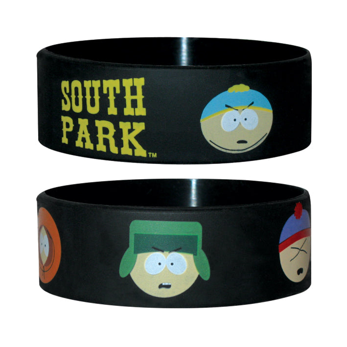South Park Cast Black Rubber Wristband