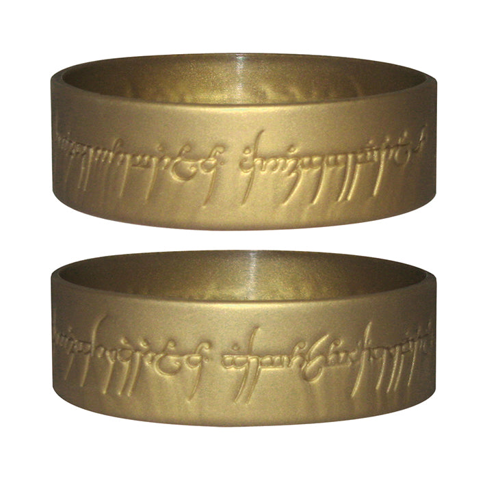The Hobbit The One Ring Gold Rubber Wristband