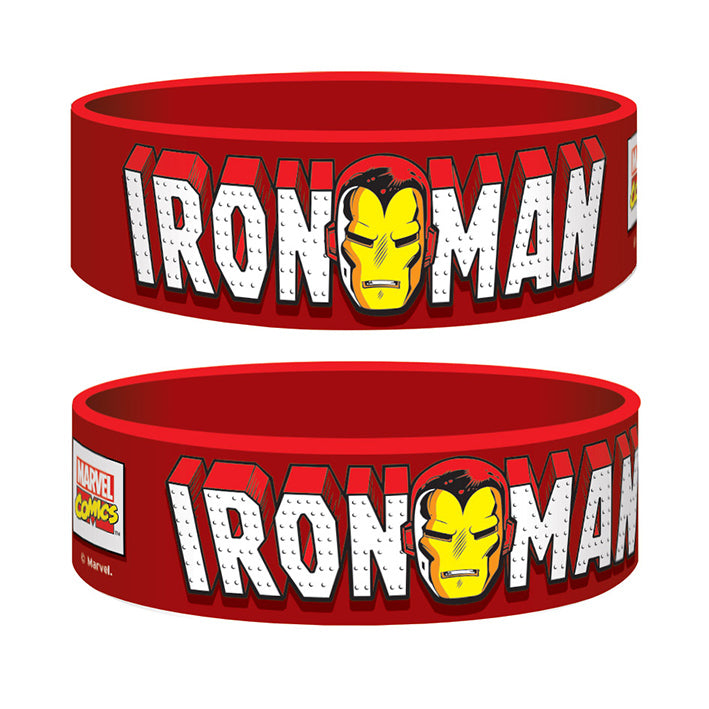 Iron Man Red Rubber Wristband