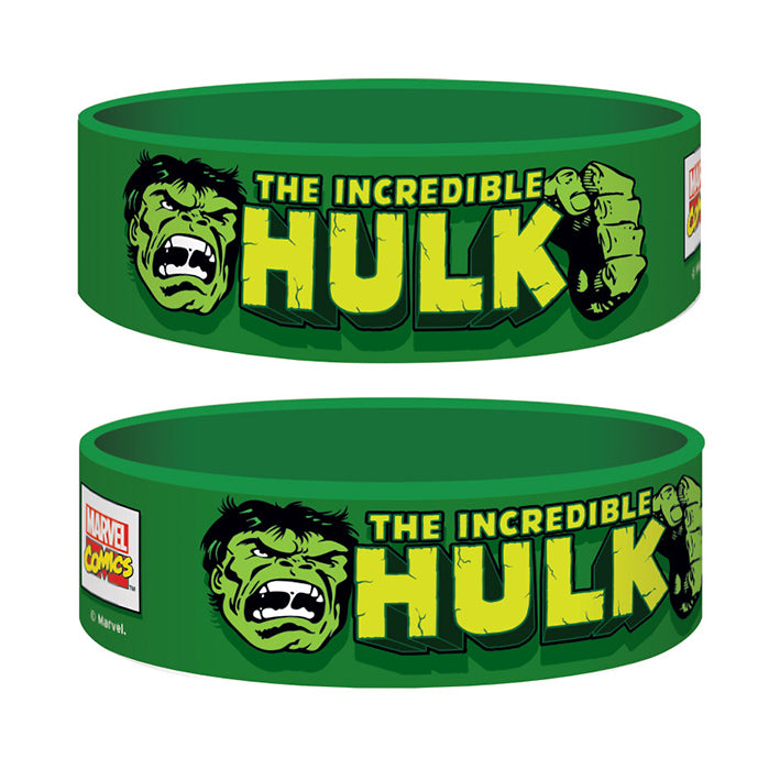 The Incredible Hulk Green Rubber Wristband