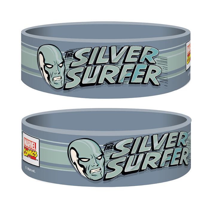 The Silver Surfer Grey-Silver Rubber Wristband