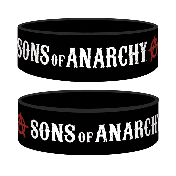 Sons Of Anarchy Logo Black Rubber Wristband