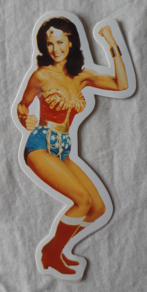 Wonder Woman Lynda Carter Die Cut Vinyl Sticker