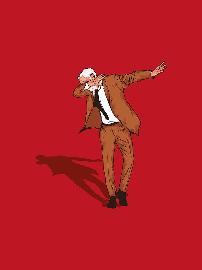 Jeremy Corbyn Dab 30x40cm Art Print