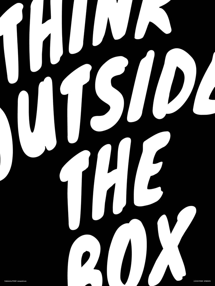Think Outside The Box 30x40cm Inspirational Print