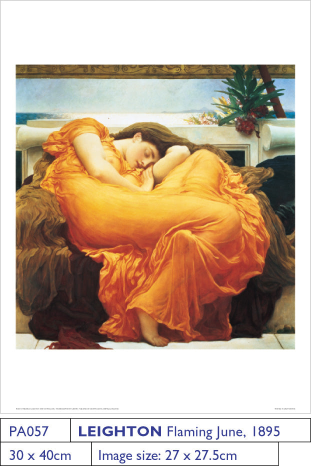 Fredric Leighton Flaming June 30x40cm Art Print