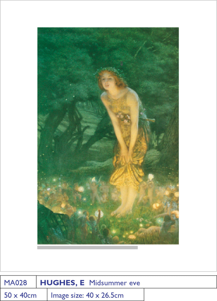 Edward Robert Hughes Midsummer Eve c.1908 40x50cm Art Print