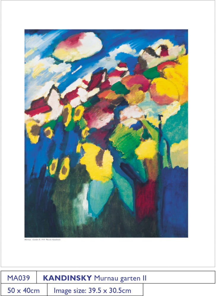 Wassily Kandinsky Murnau Garten II 1910 40x50cm Art Print