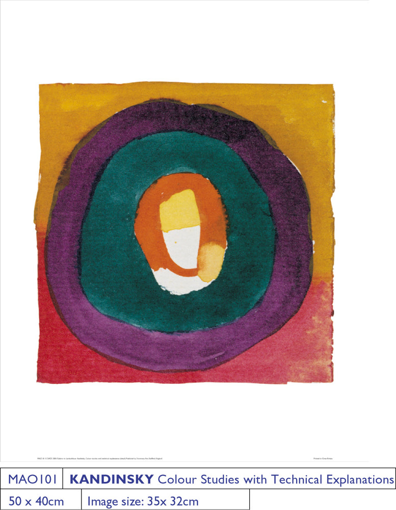 Wassily Kandinsky Colour Studies #3 Detail 40x50cm Art Print
