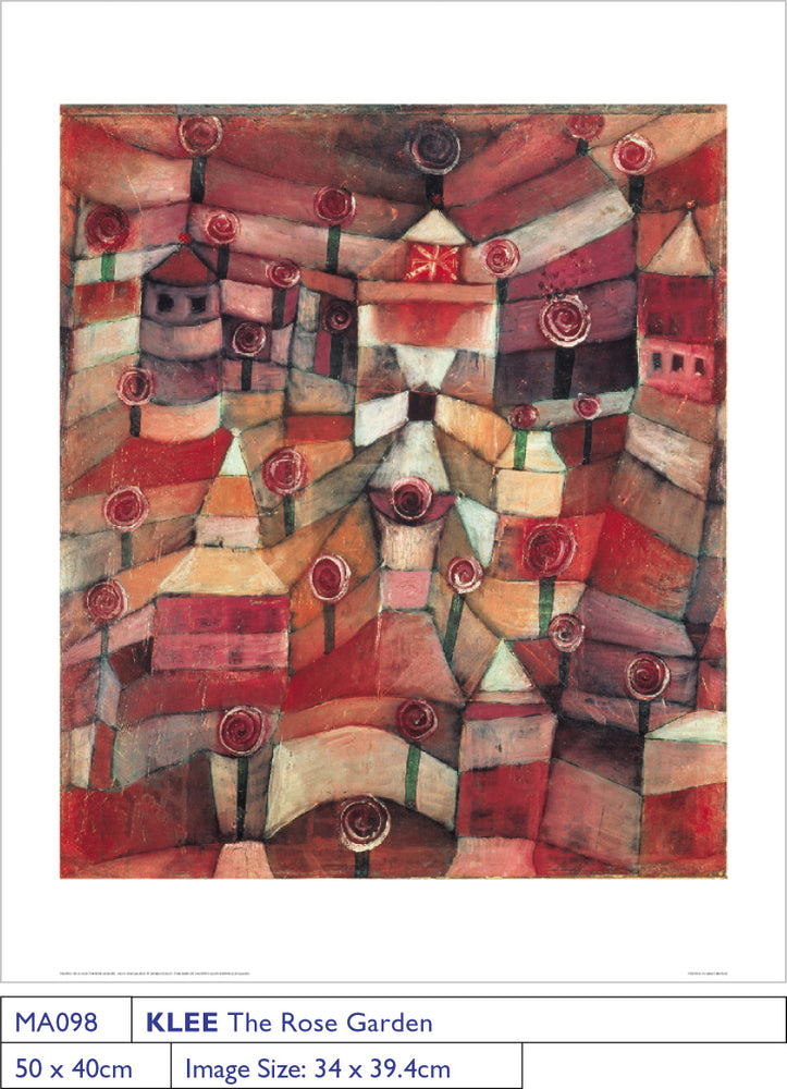 Paul Klee The Rose Garden 1920 40x50cm Art Print