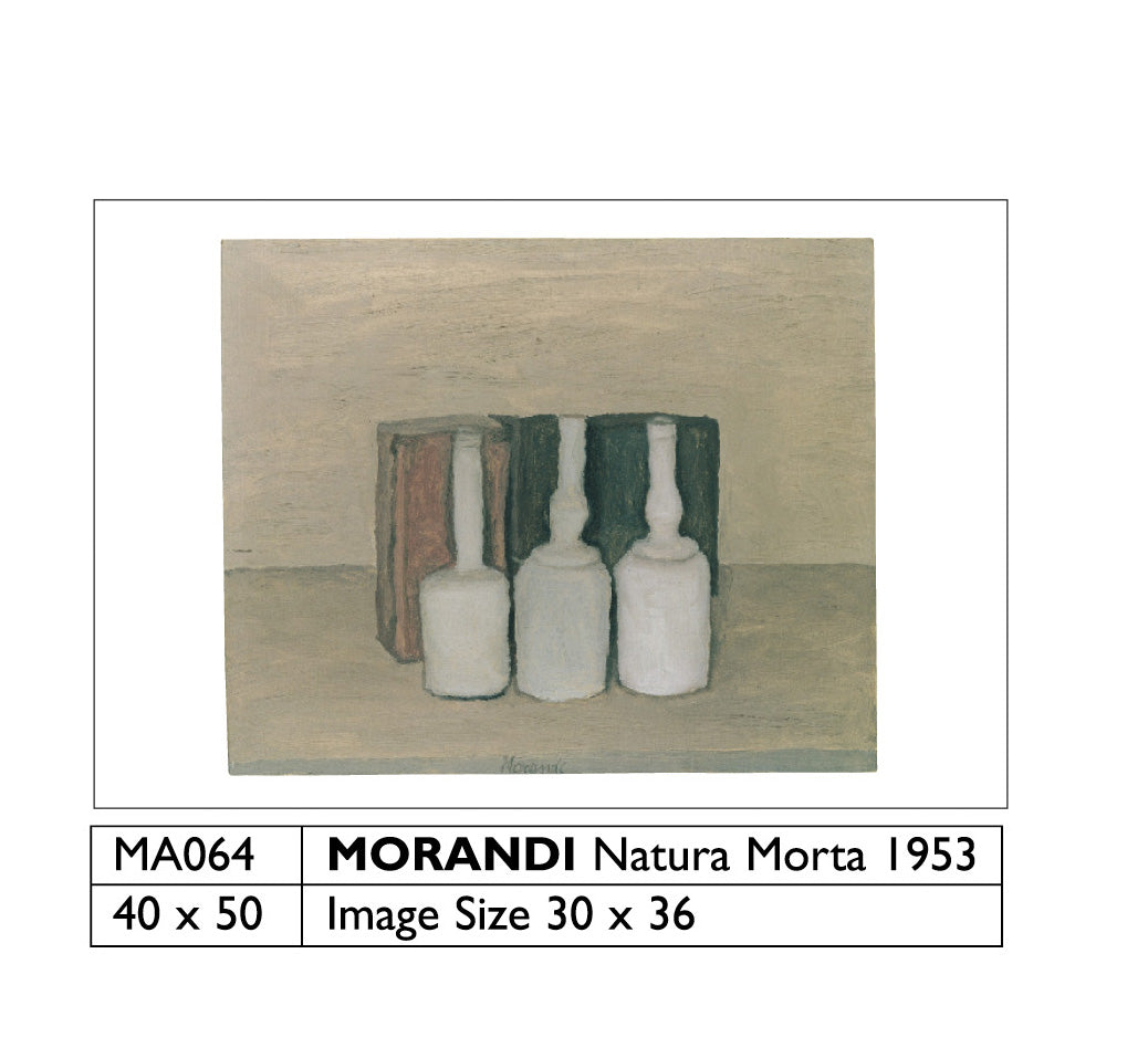 Giorgio Morandi Natura Morta 1953 40x50cm Art Print