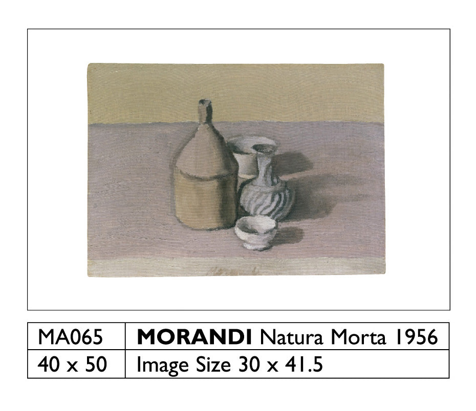 Giorgio Morandi Natura Morta 1956 40x50cm Art Print