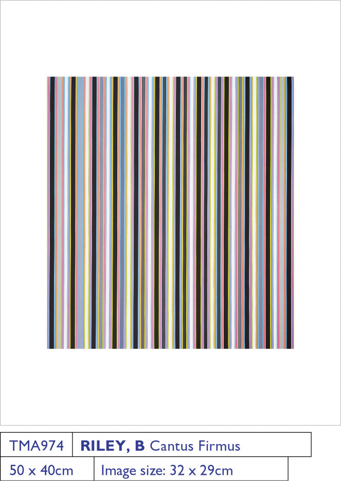 Bridget Riley Cantus Firmus 1972-3 40x50cm Art Print