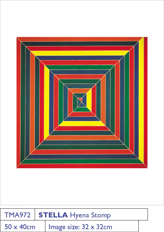 Frank Stella Hyena Stomp 1962 40x50cm Art Print