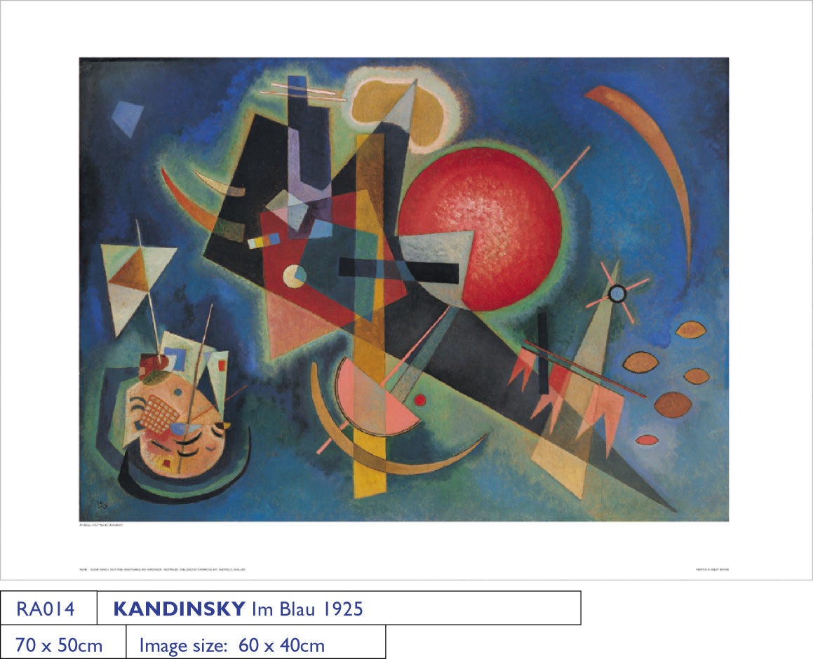 Wassily Kandinsky Im Blau 1925 50x70cm Art Print