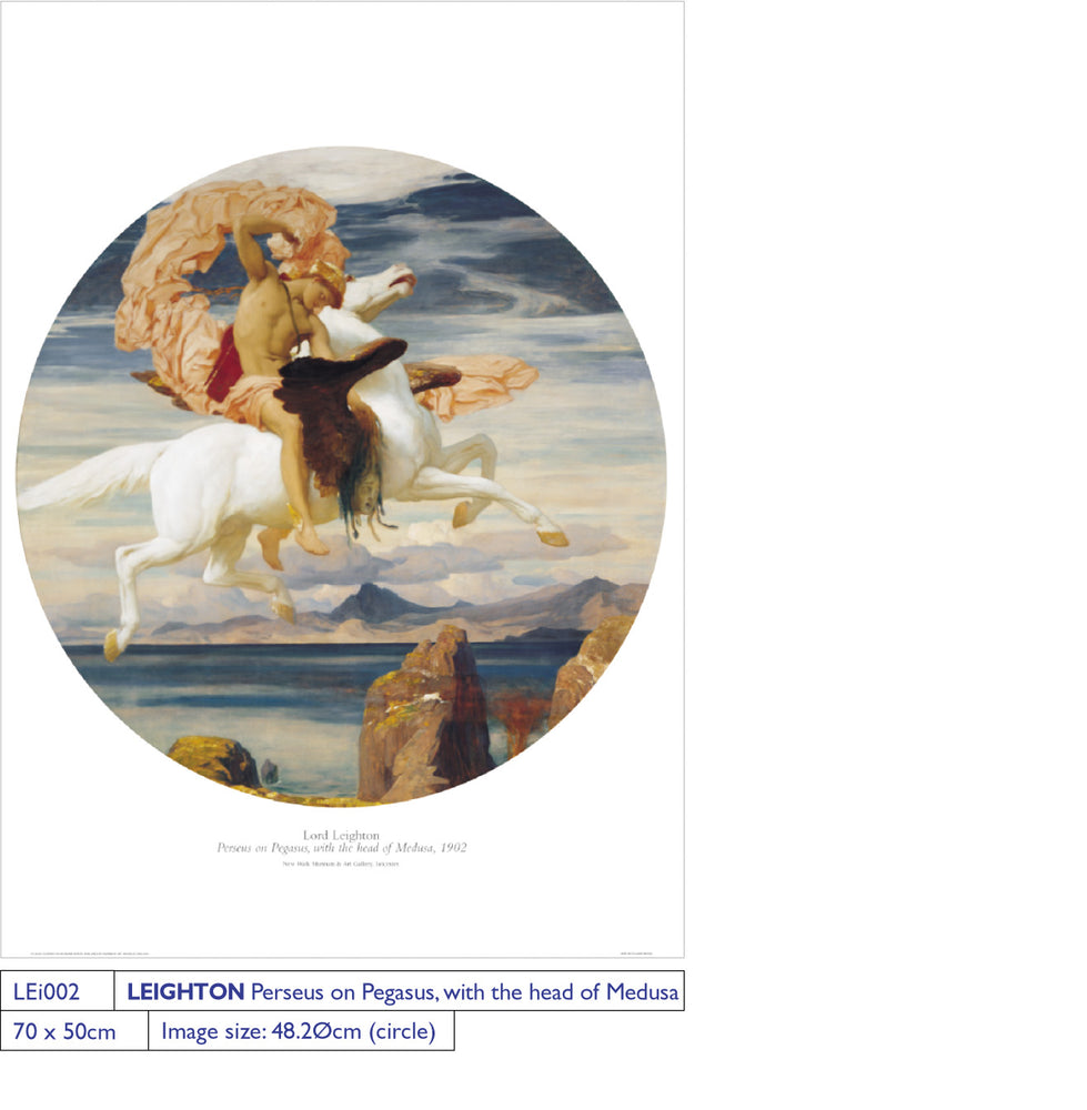 Frederic Leighton Perseus On Pegasus With Head Of Medusa 50x70cm Art Print